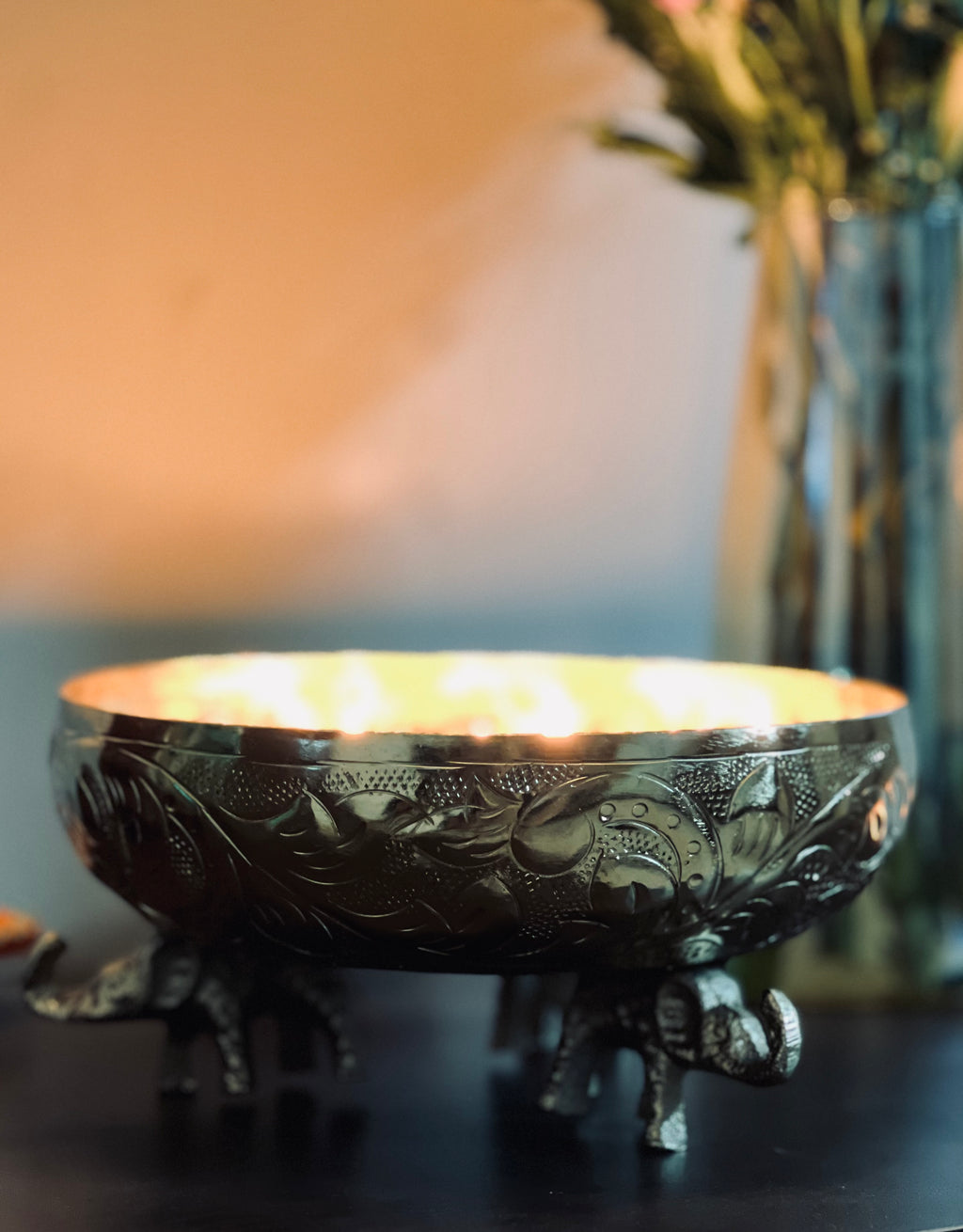 Elephant Urli candle