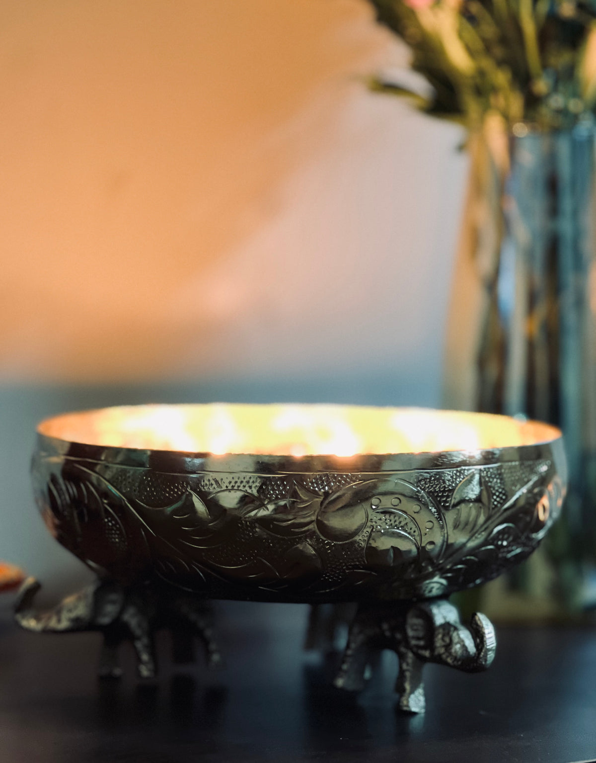 Elephant Urli candle