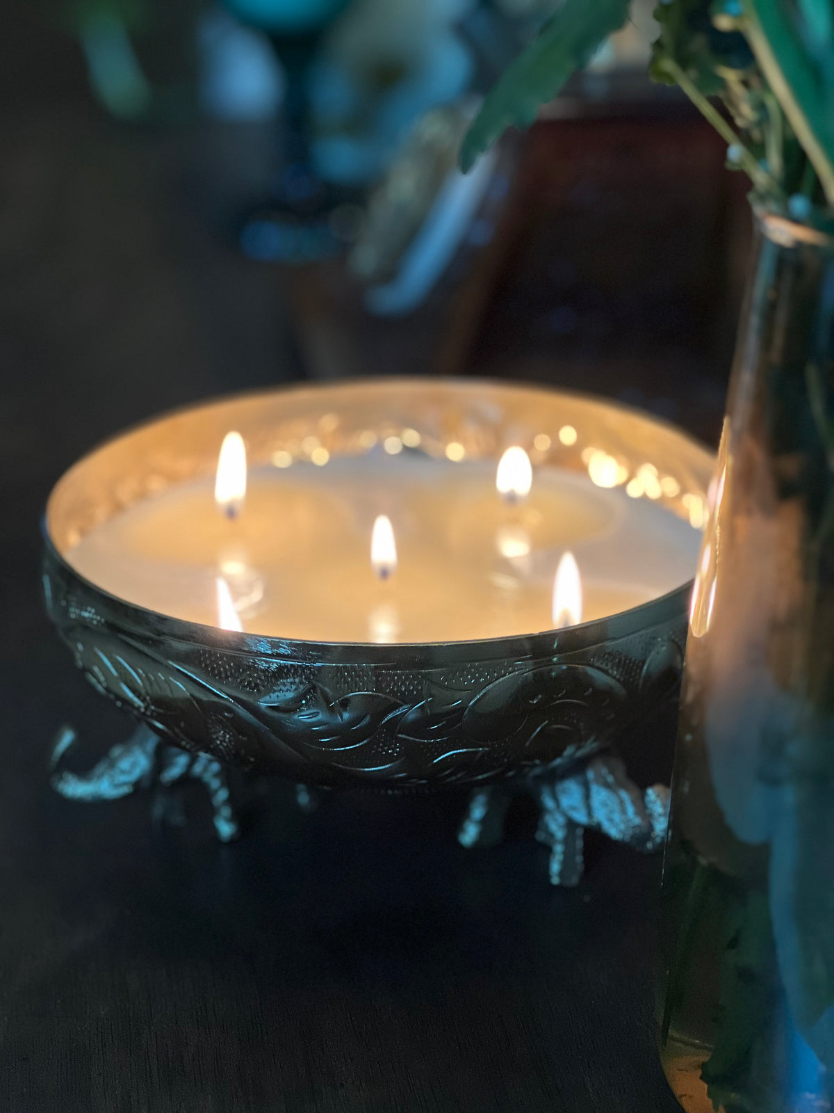 Elephant Urli candle