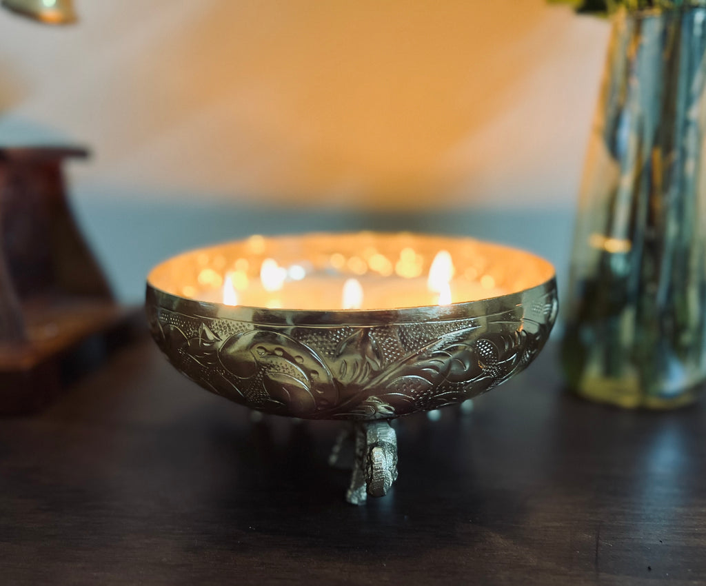 Elephant Urli candle